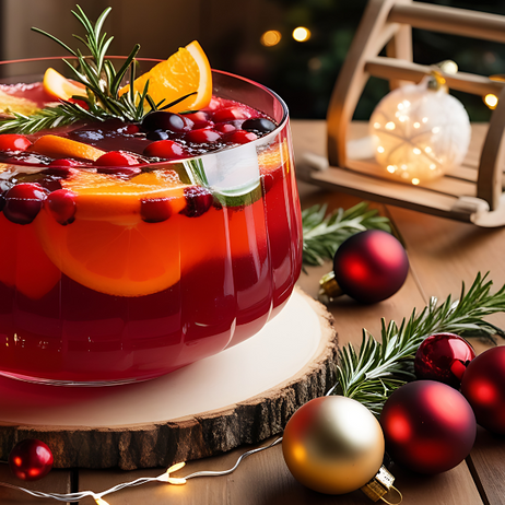 Holiday Glow Punch (Mocktail)